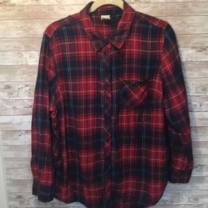 Plaid button down